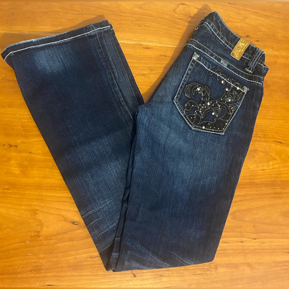 Maurices Dark Blue Boot Cut Jeans